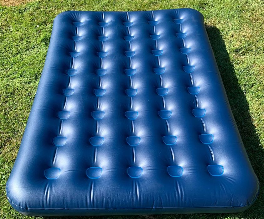 Milestone Camping 88010 Materac dmuchany dwuosobowy, flockowany