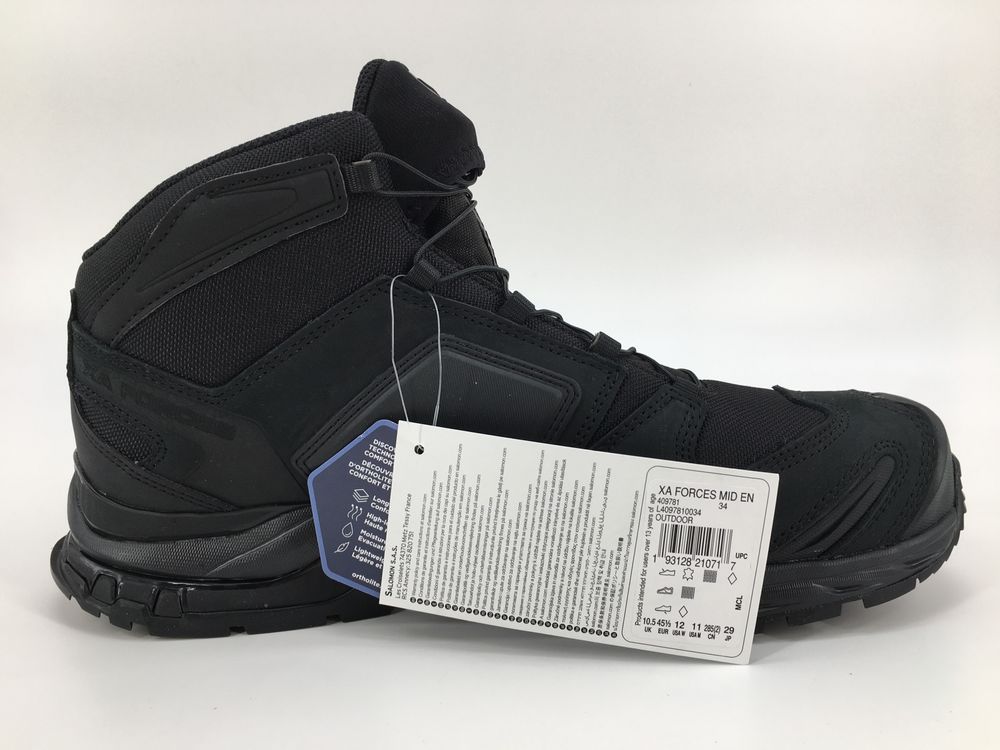 Мужские летние кожаные ботинки берцы Salomon XA FORCES MID EN 45 1/3