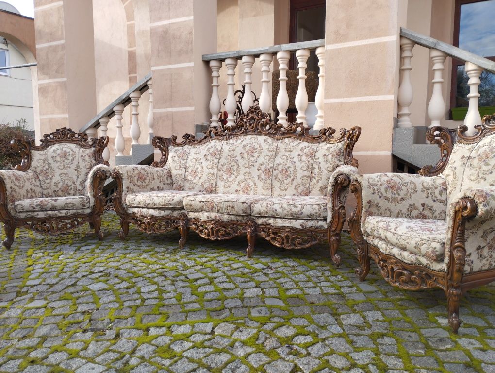 Диван крісла барокко Людовік різьба
