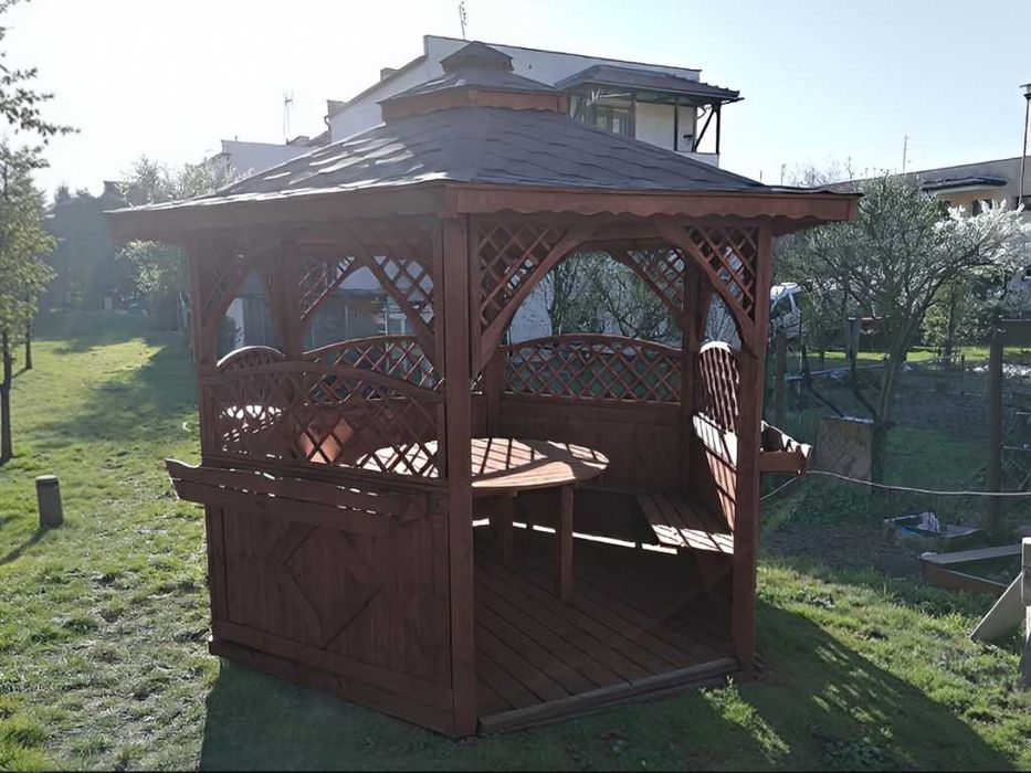 Altanka 27 3,2m Ozdobna | Gont, Impregnacja, Meble, Podłoga |PRODUCENT