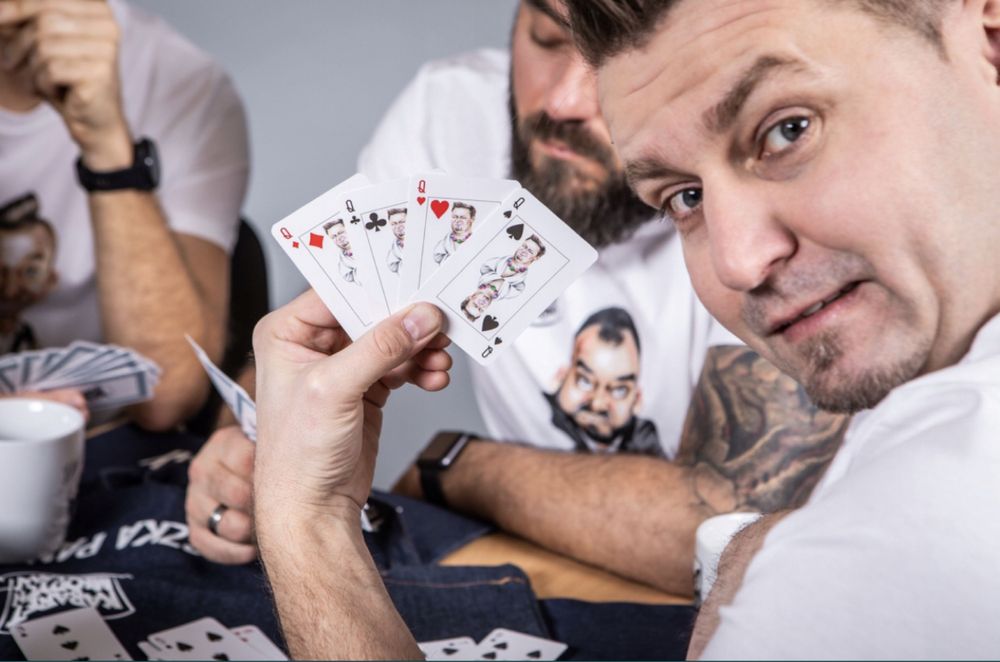 Karty do gry kabaret Młodych Panów talia 55 kart NOWE
