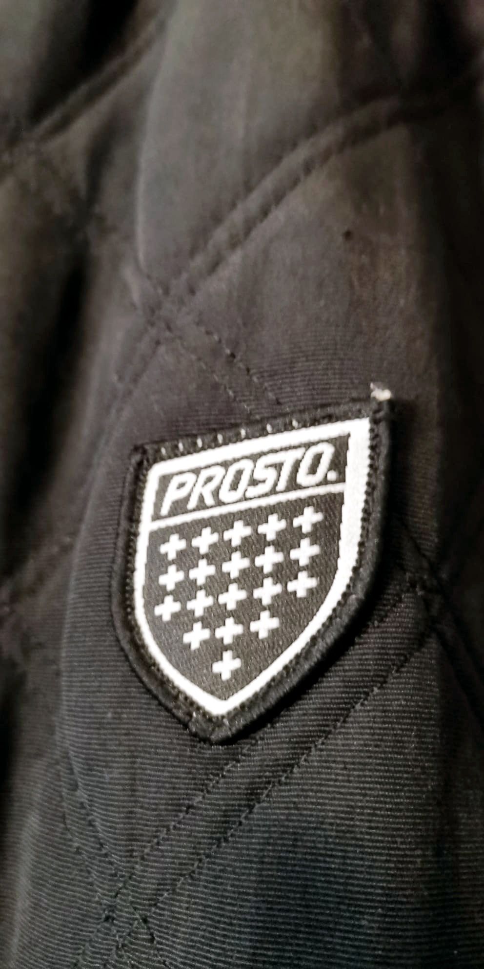 Pikowana męska kurtka bomberka Prosto Quilted Black, rozm XXL