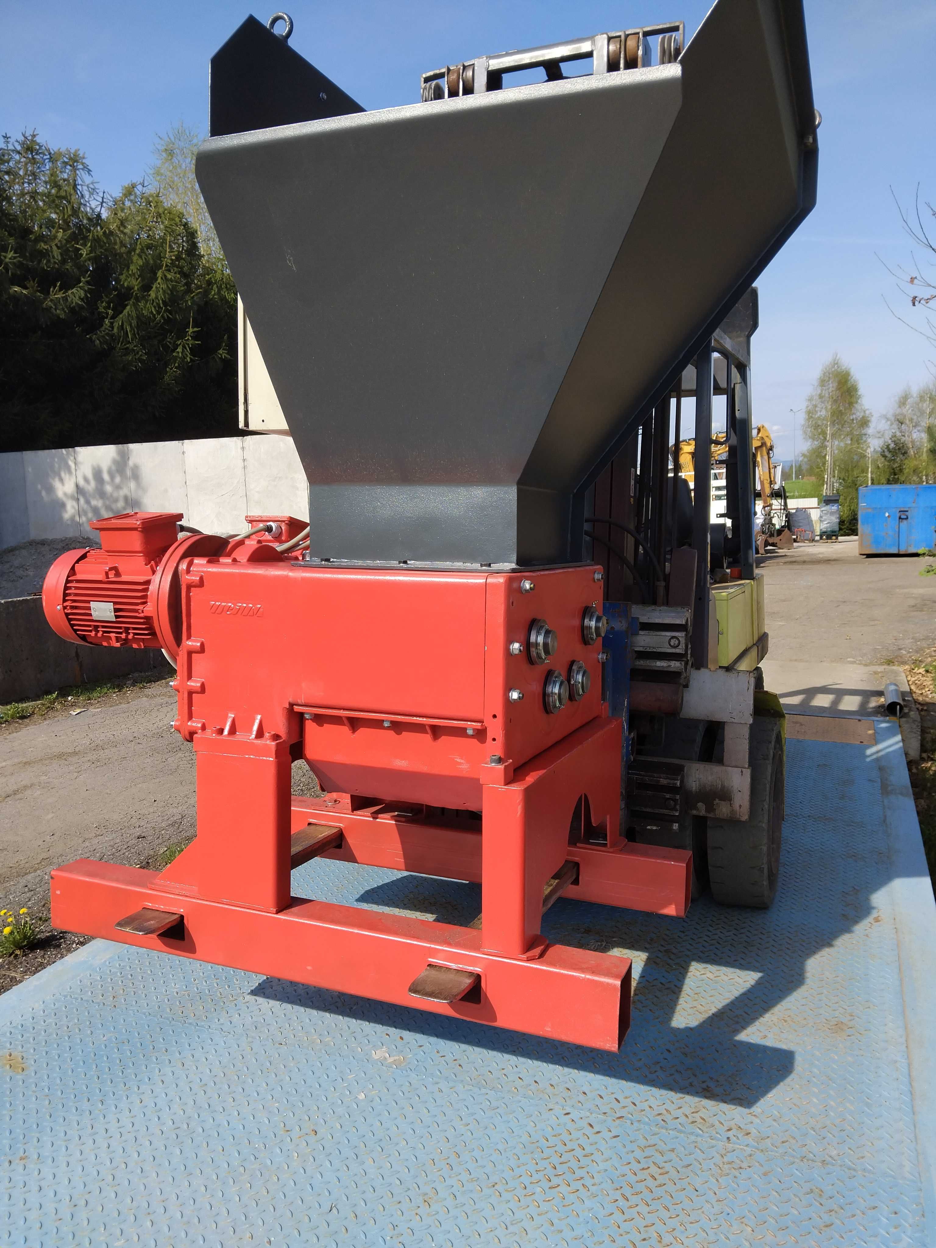 Weima zm30 22kW młyn shredder rębak rozdrabniacz kruszarka zlepy hdpe