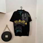 Czarna koszulka polo No Fear t shirt y2k vintage
