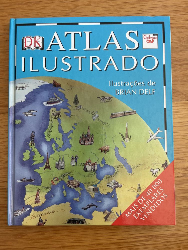Livro Atlas ilustrado