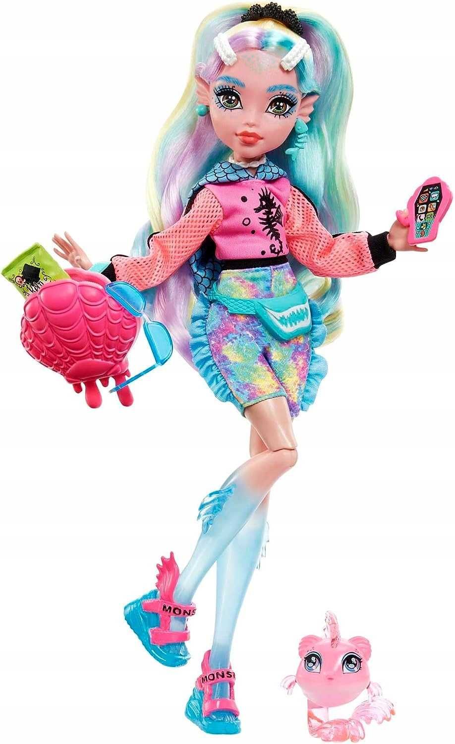 Lalka MONSTER HIGH LAGOONA BLUE + akcesoria HHK55 C305