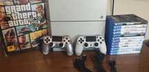 Konsola PS4 z napędem BIAŁA + 2 Pady + 15 Gier + Pełne okablowanie