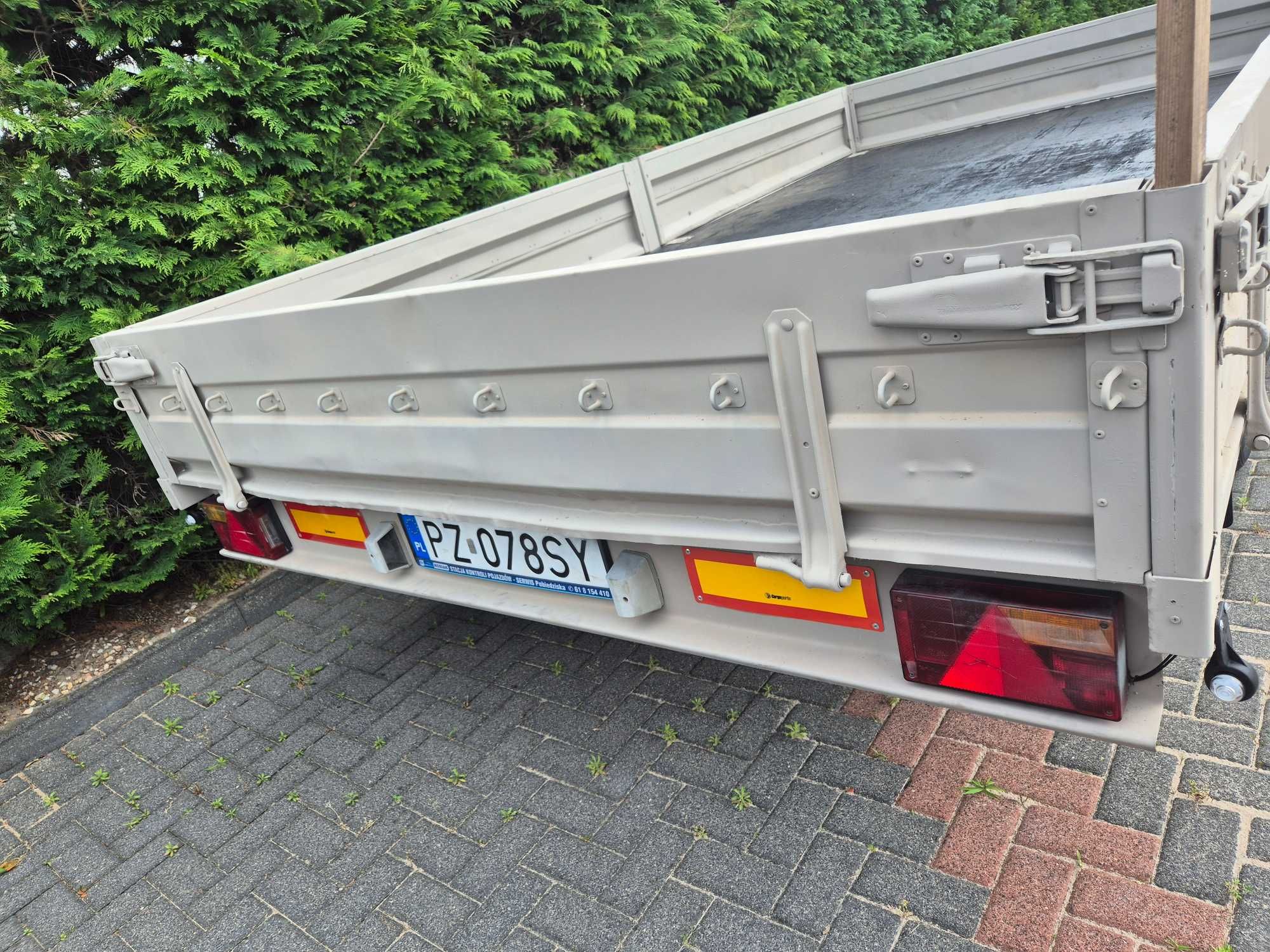 Przyczepa ciężarowa NIEWIADÓW rok 2007, ładowność 2245 kg