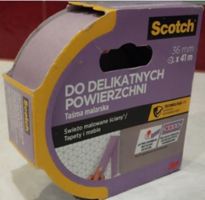SCOTCH taśma malarska do delikatnych powierzchni