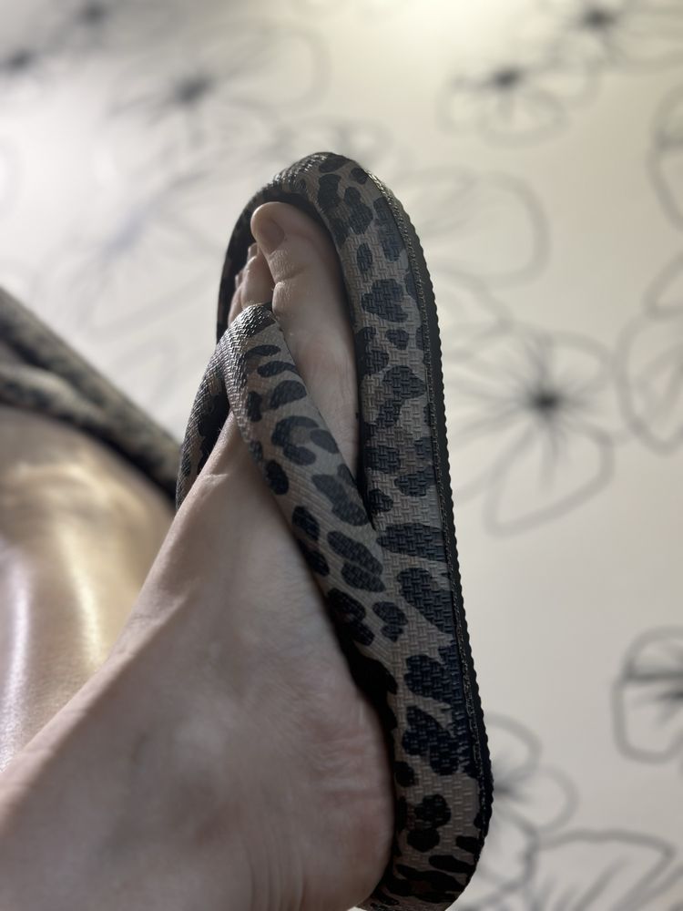 Шлепки стильные женские леопардовые 39 размер(25 см по стельке)