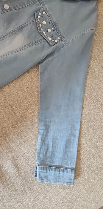 r.116 Super Stan! Happy House Koszula jeans zdobiona kryształkami