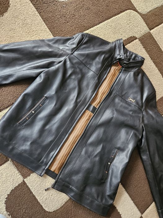 Męska kurtka ze skóry PU