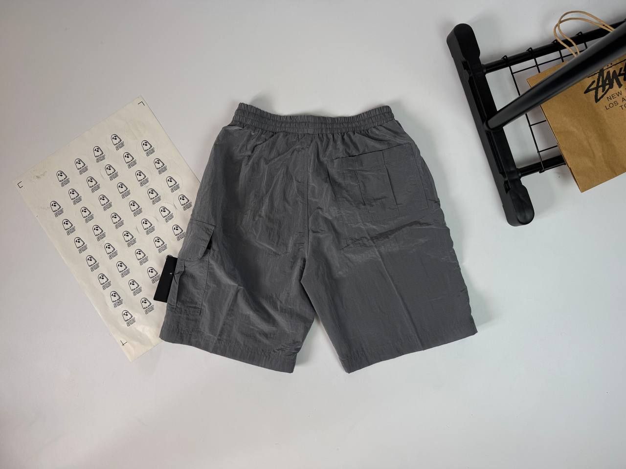 Шорти Stone Island cargo оригінал/шорты stone island оригинал нейлон