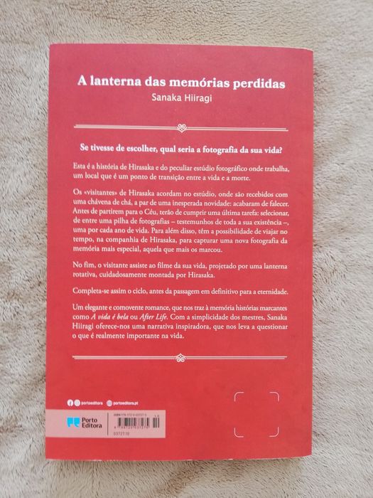 Livro A Lanterna das Memorias Perdidas