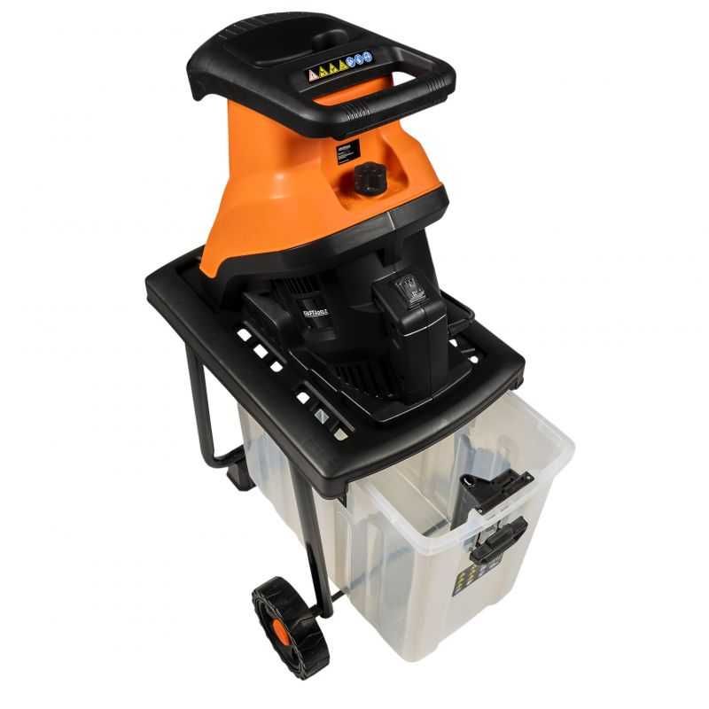 Rozdrabniacz elektryczny rębak do gałęzi 3000W 45mm 230V zbiornik 60l