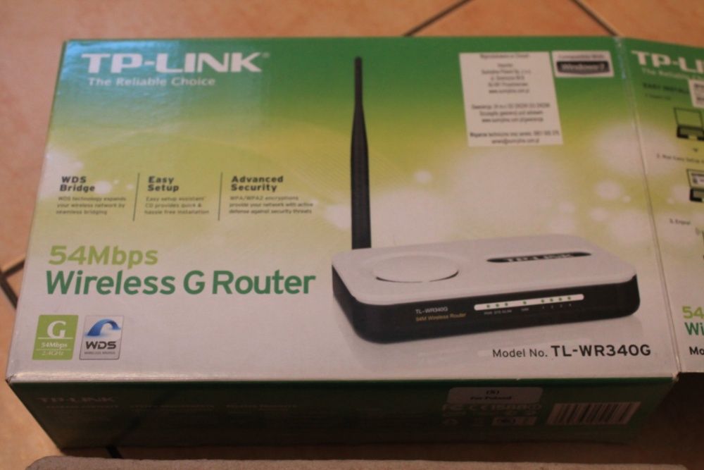 Router bezprzewodowy TP-Link TL-WR340G