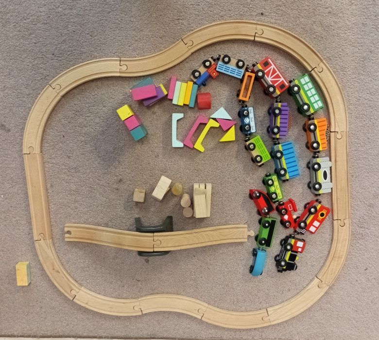 Іграшкова залізниця Viga Toys дерев'яна