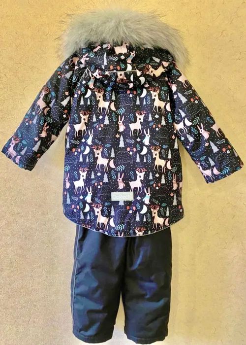 Зимова куртка-парка та напівкомбінезон Чарівний ліс, розмір 104-110 см