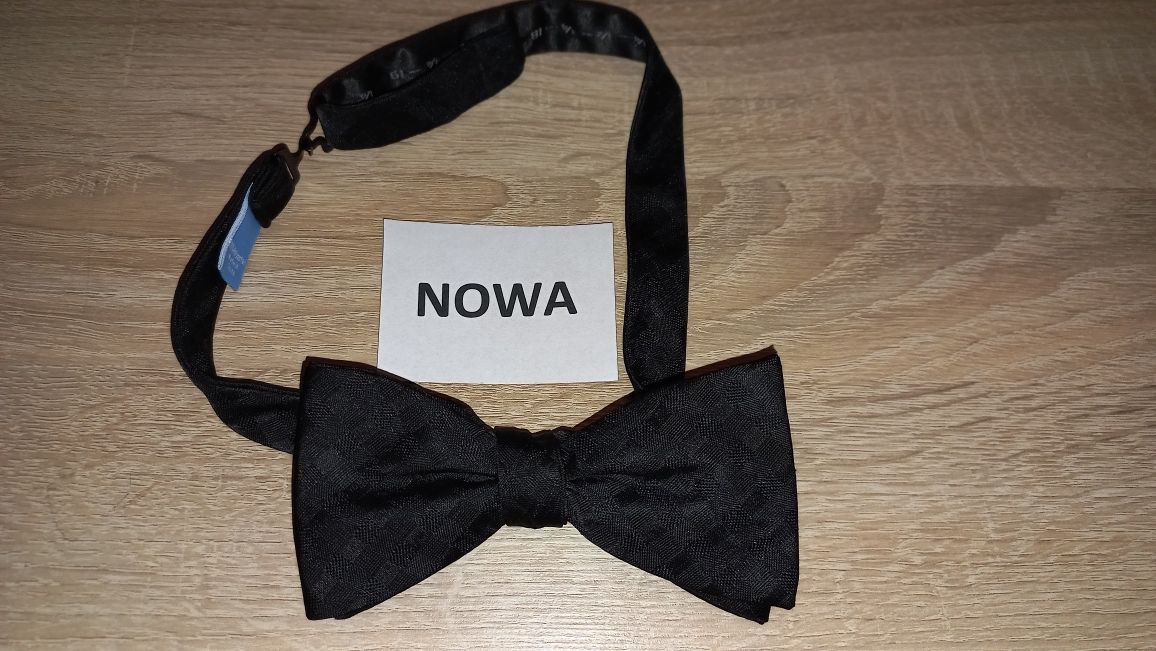 nowa elegancka, regulowana muszka męska