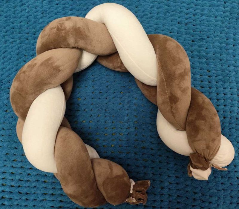 Бортик косичка для дитячого ліжка/Ніжна, безпечна, зручна