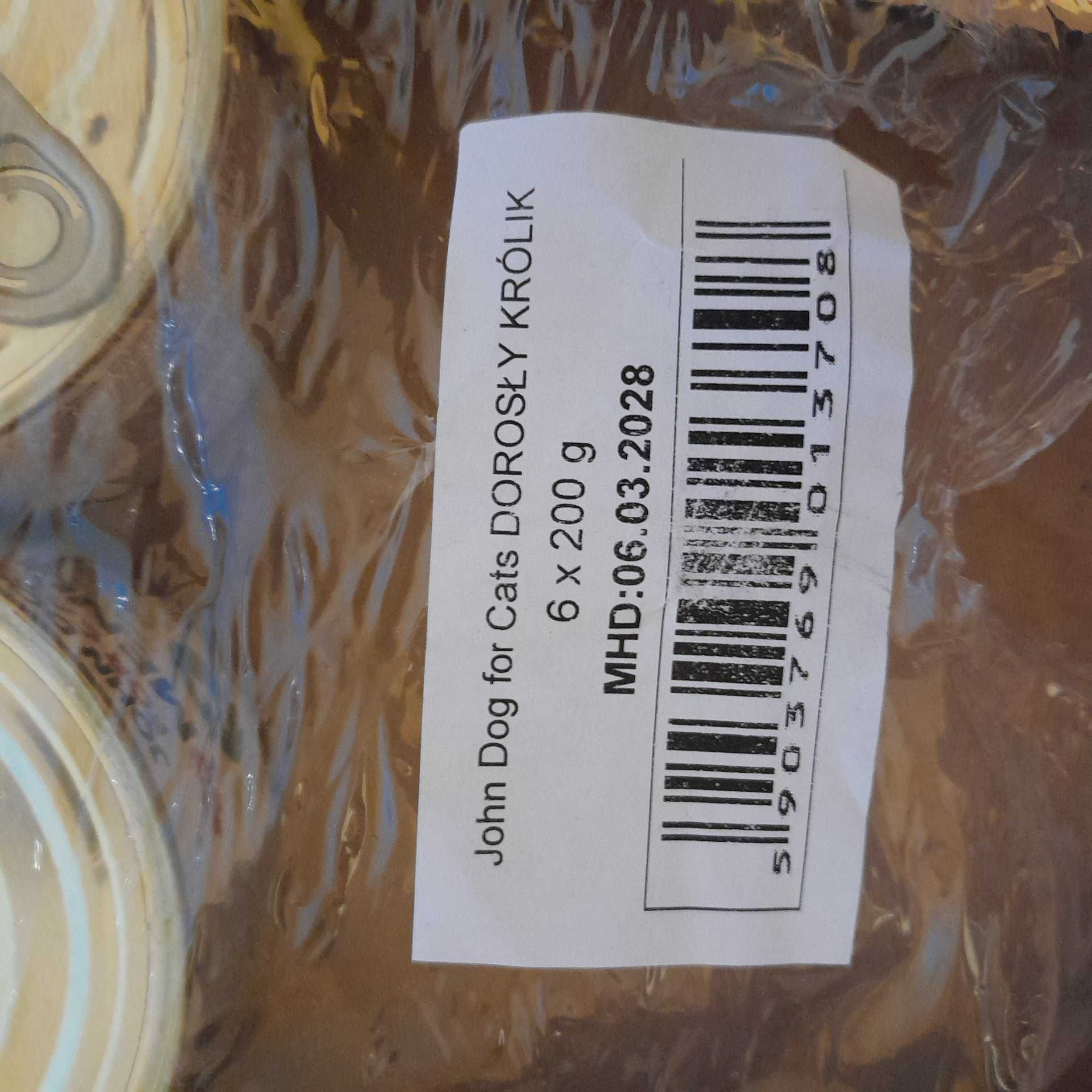 John Dog for Cats, 99 MENU królik 2x200g i bażant 4x200g