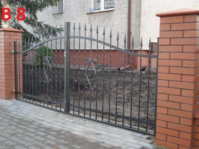 Brama kuta skrzydłowa wjazdowa 4m