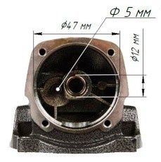Корпус редуктора для болгарок Протон МШУ-125/1010, Дніпро-М М ШУ-900 т