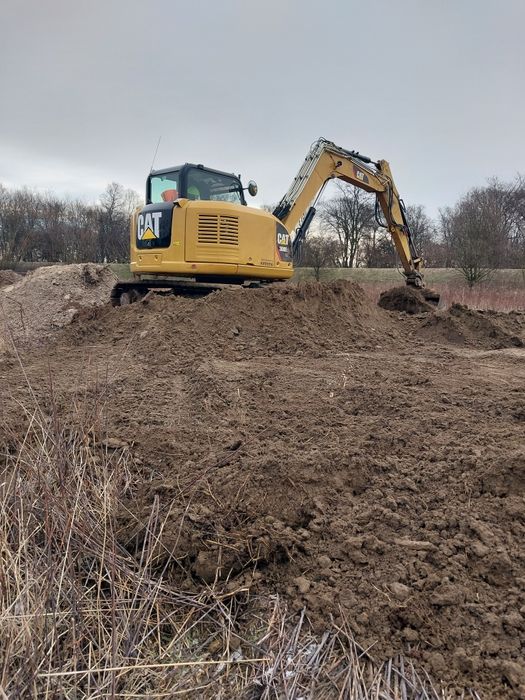 Usługi Koparka 2-25 ton koparko-ładowarka Wynajem roboty prace ziemne