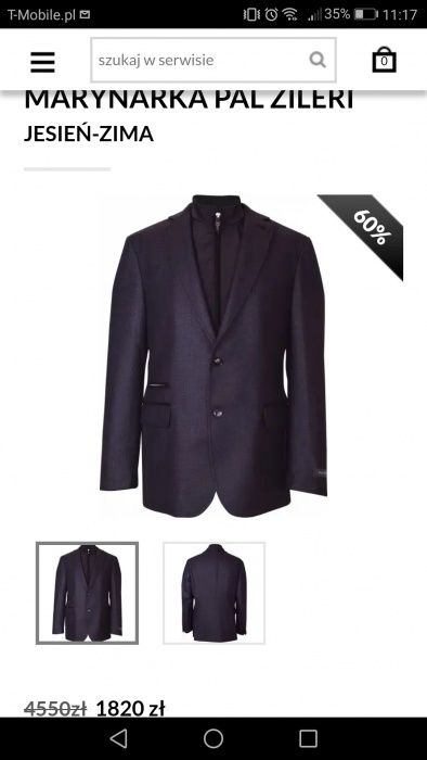 Marynarka męska z łatami brązowa casualowa modna Pal Zileri Concept 52