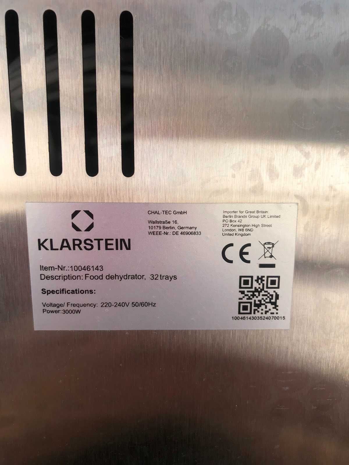 Дегідратор Дегидратор Сушка для фруктів KLarstein Master jerky 500