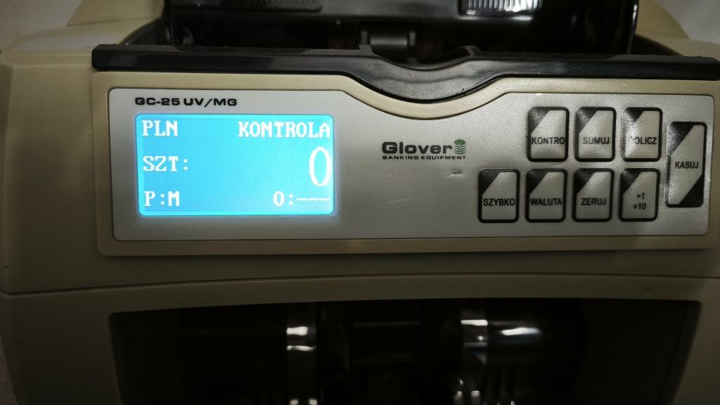 Liczarka do banknotów Glover GC 25 UV stan bdb po przeglądzie