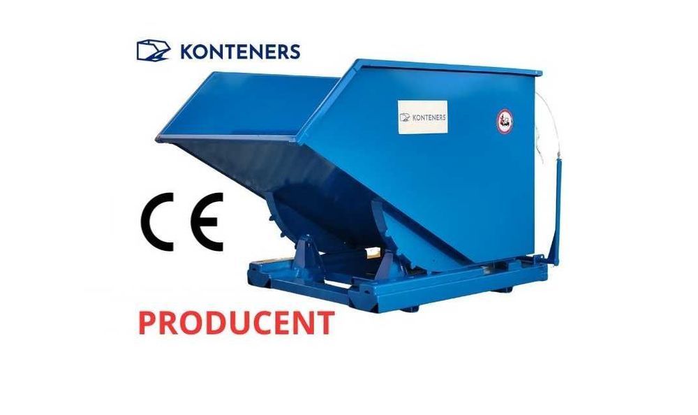 Kontener 1m3 1000 L , Kontener samowyładowczy / Pojemnik metalowy