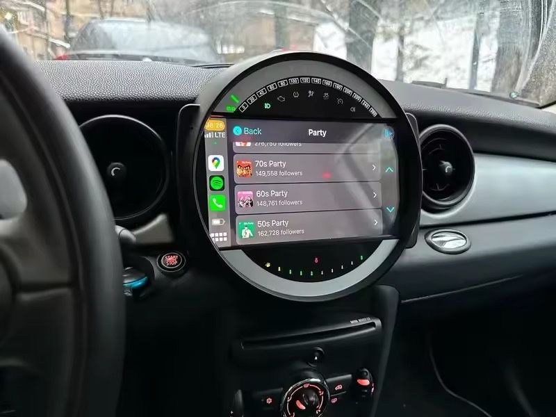 Radio Mini Cooper 2006/2015 carplay Bluethoot Android Auto