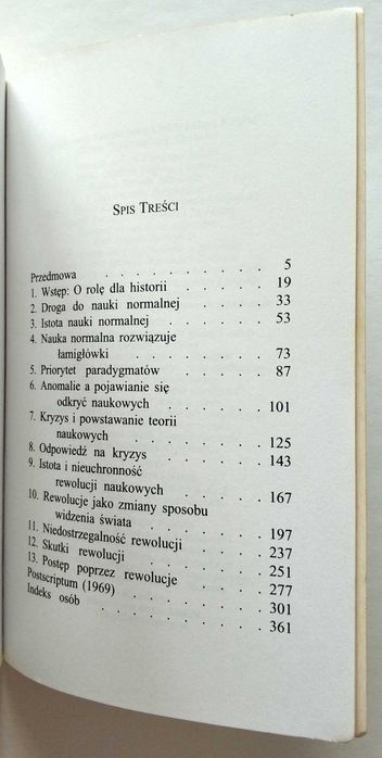 Struktura rewolucji naukowych, Thomas S. KUHN, UNIKAT