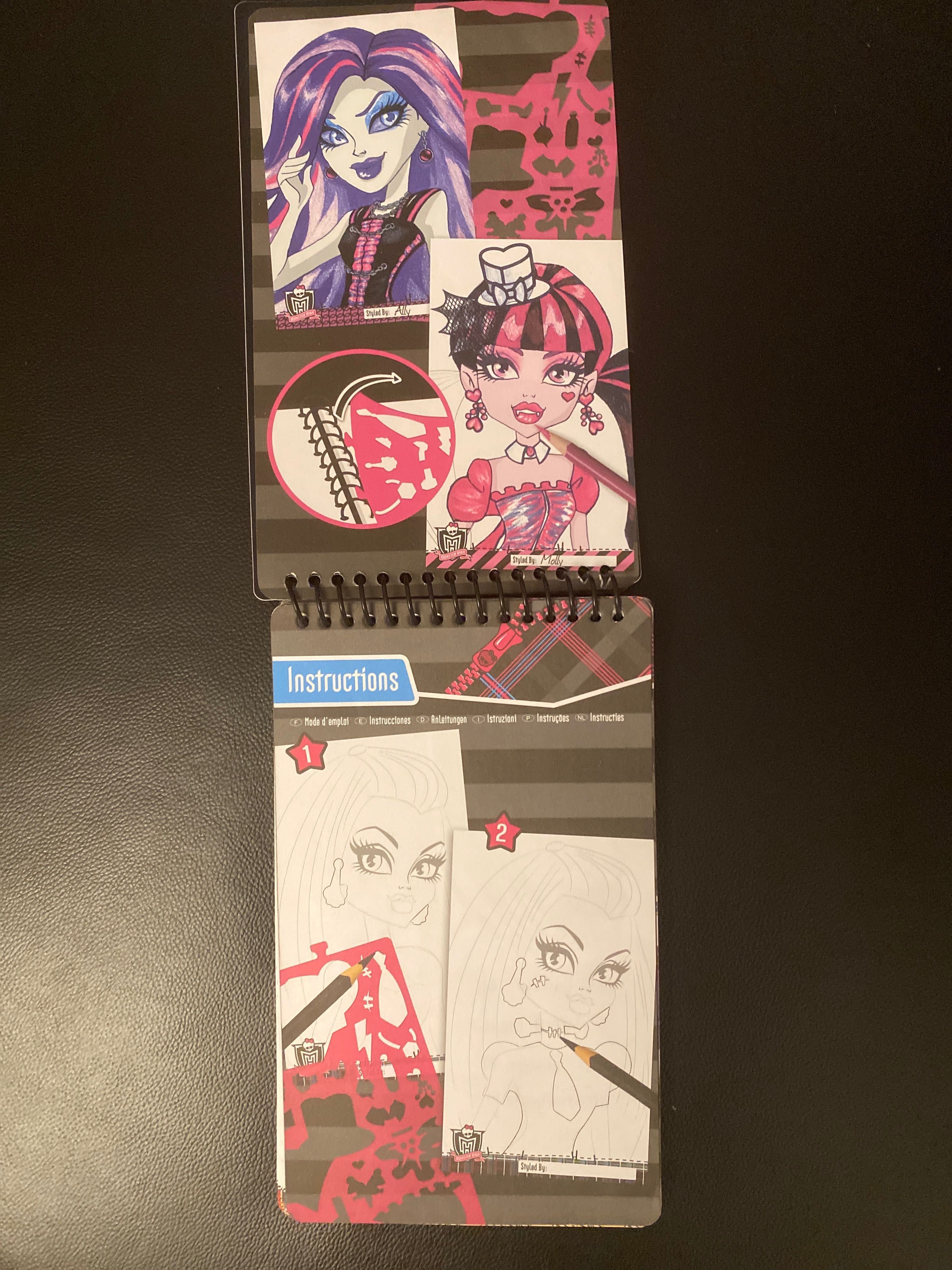 Sprzedam Tim Toys Monster High Make-Up Sketch portfolio Szkicownik