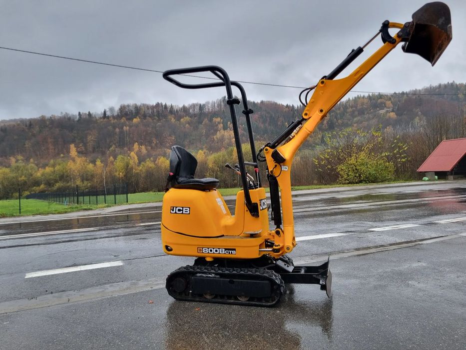 JCB 8008 Minikoparka 1tona 2019rok import Norwegia jak Nowa rozsuwane podwozie Niezniszczona Okazja Tanio Perkins Silnik  622 mtg  Serwisowana w DEKRA jak Nowa Zero luzów i wycieków z Gospodarstwa OKAZ