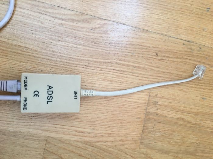 Filtro / adaptador ADSL