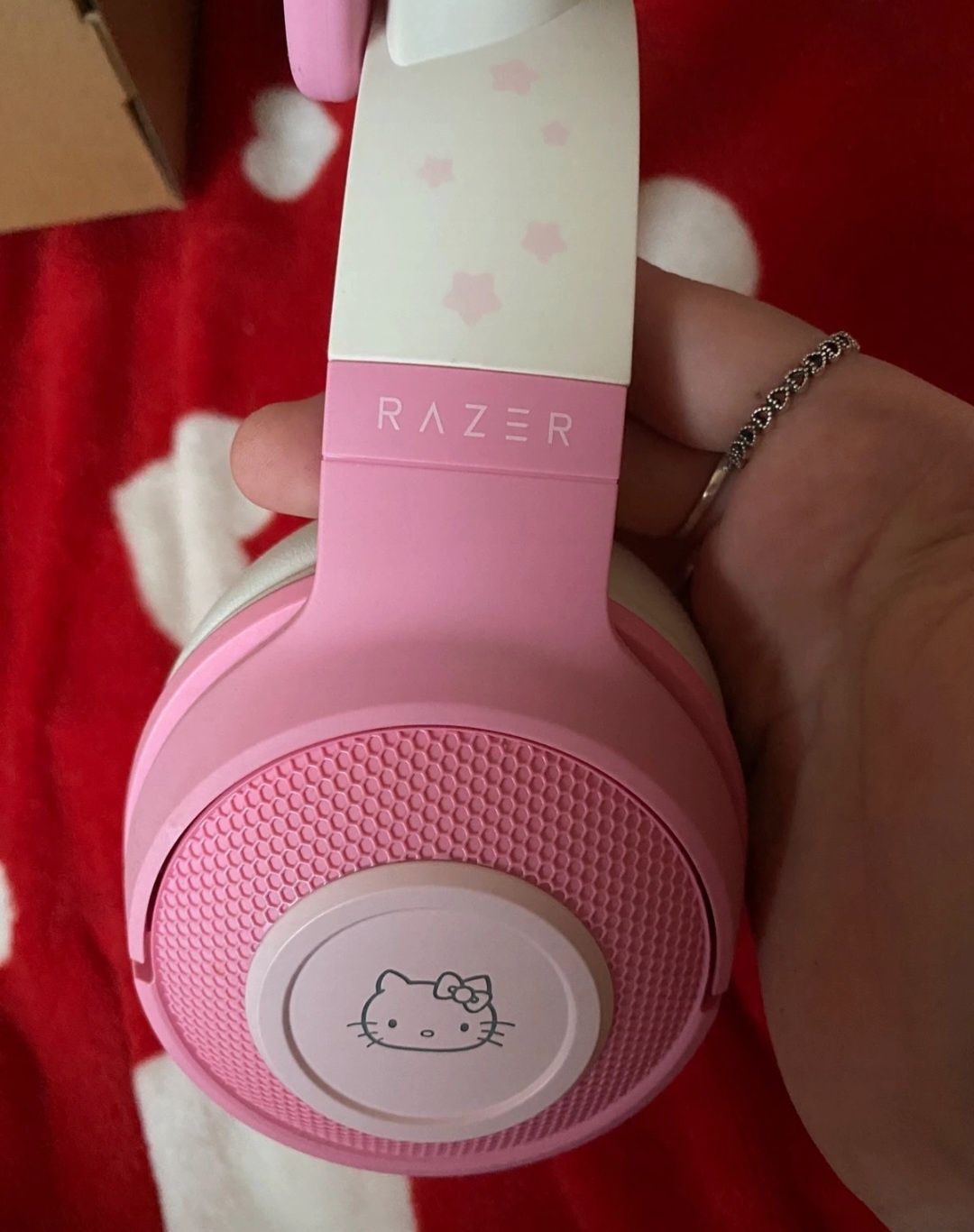 Słuchawki bezprzewodowe  Bluetooth Razer Kraken BT Hello Kitty różowe