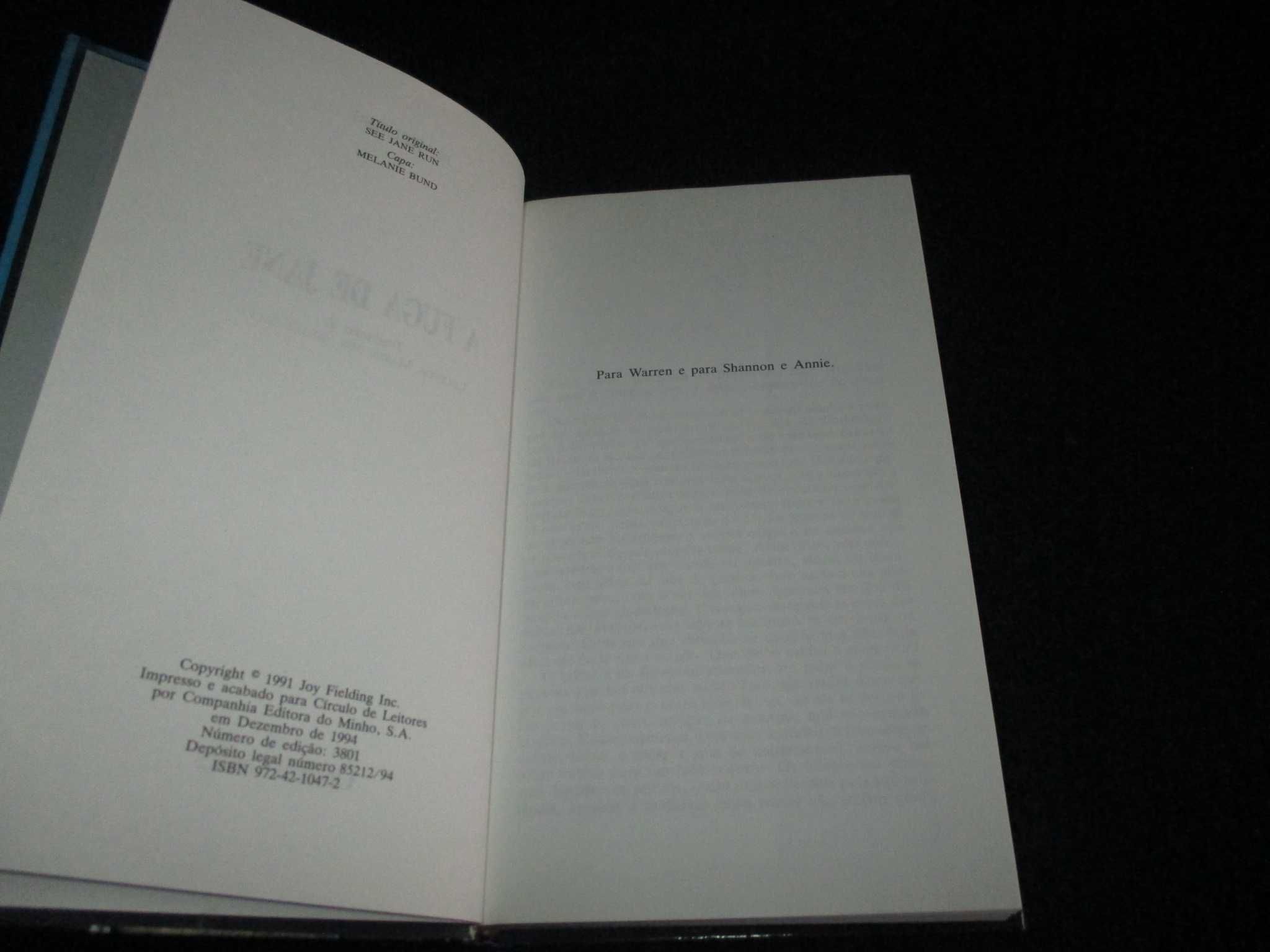 Livro A Fuga de Jane Joy Fielding