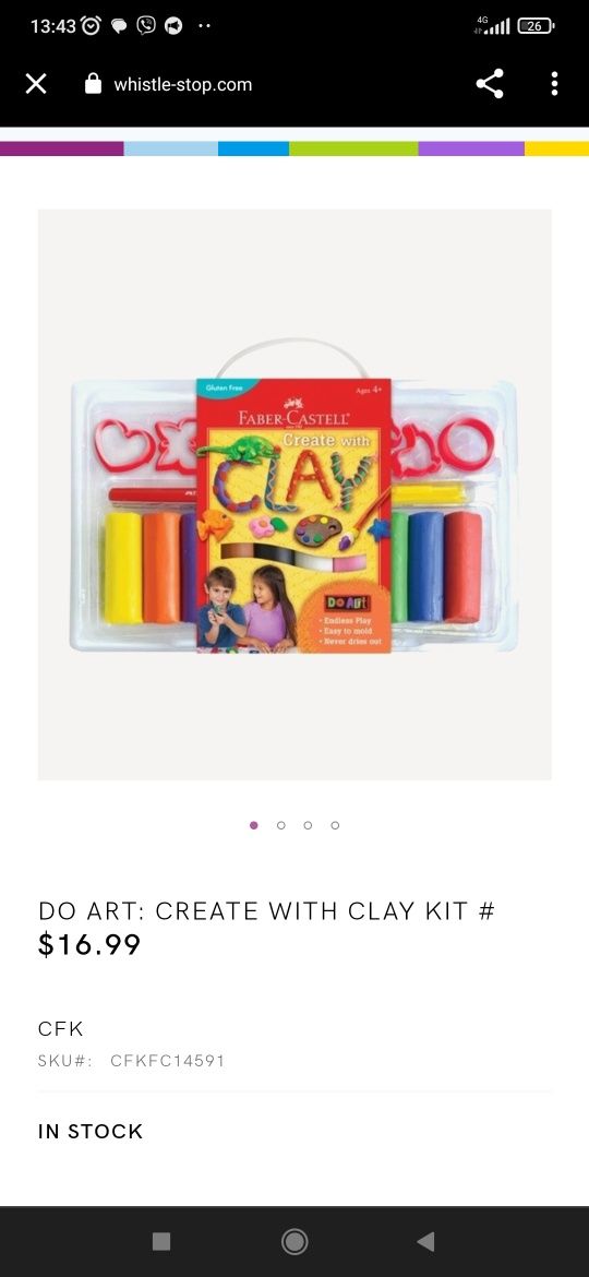Набір пластиліну пластилін Faber Castelll Clay kit