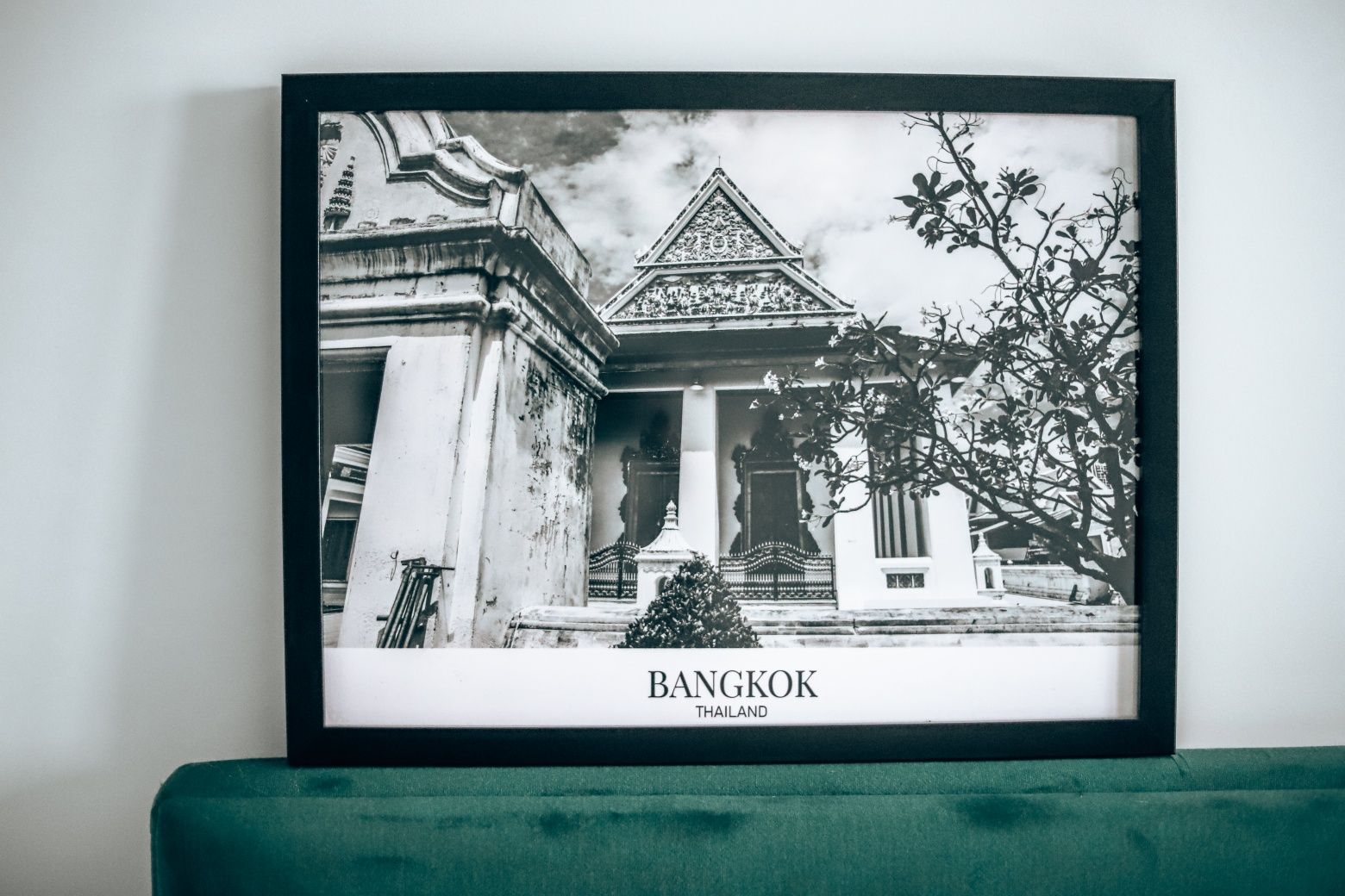 Plakat, zdjęcie, grafika artystyczna czarno-biały Wenecja Bangkok
