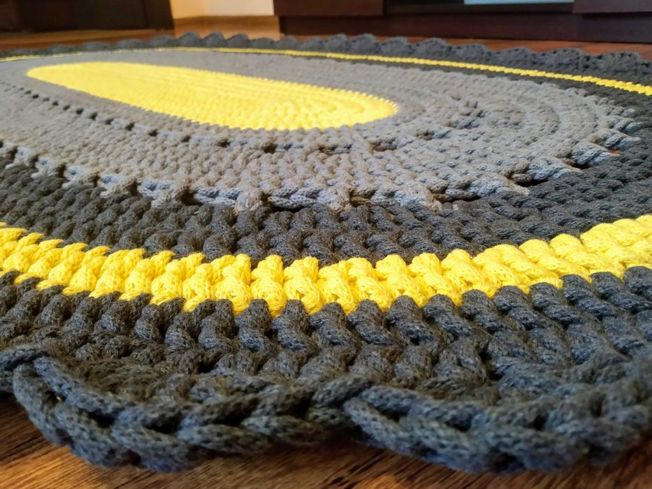 Dywan ze sznurka bawełnianego 90*150cm.100 % handmade