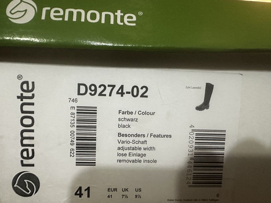 Сапоги Remonte (Rieker) 41