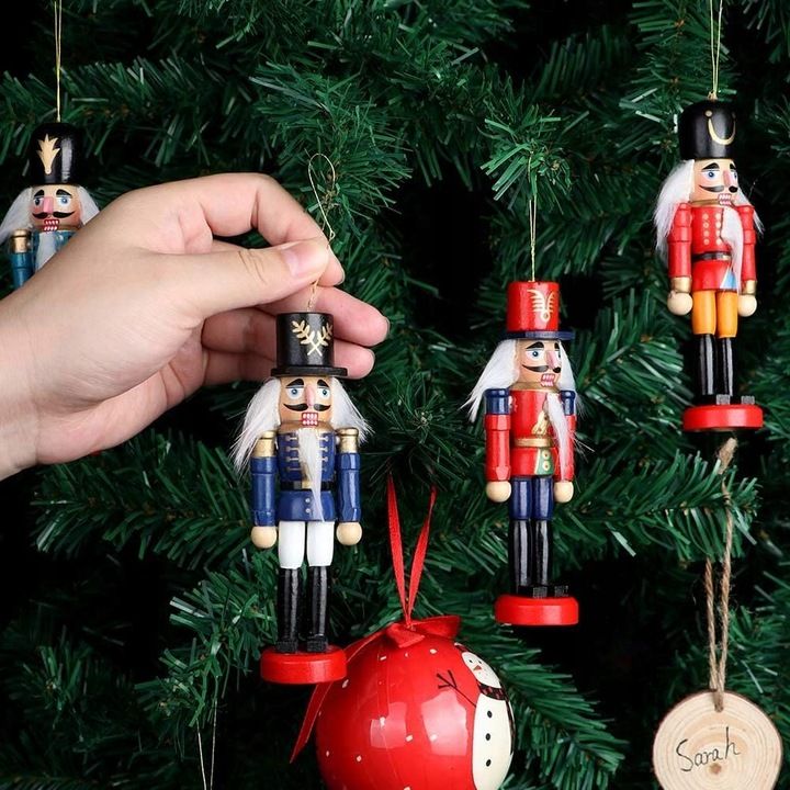 Dziadek Do Orzechów 6 Figurek Zawieszki Na Święta