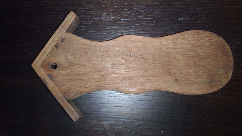 Cynowa łyżka kolekcjonerska prl kura zamek drewniana ramka