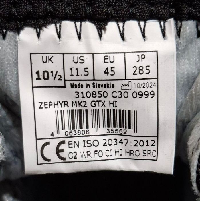 Берці Lowa Zephyr MK2 GTX HI, 45р. на 29-29.2 см