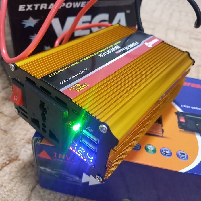 інвертор 500W 12V-220V инвертор