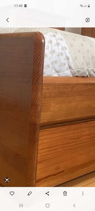 Cama de casal da cerne com 6 gavetões