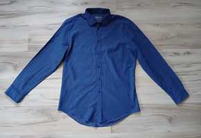Męska, granatowo-niebieska koszula XL Zara