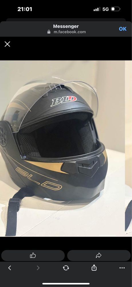 Capacete BLD Fechado com Viseira Dupla - Estilo, Seguranç